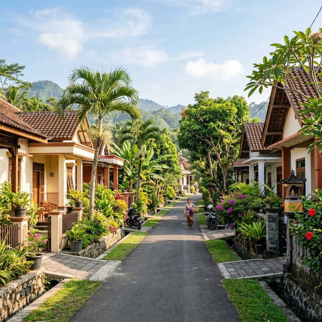 Suasana Pemukiman Desa Karangasem